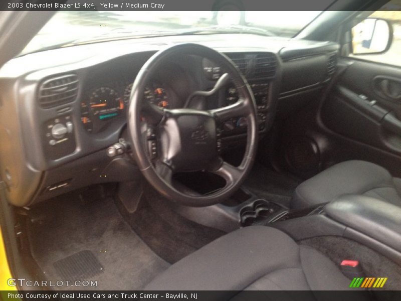 Yellow / Medium Gray 2003 Chevrolet Blazer LS 4x4