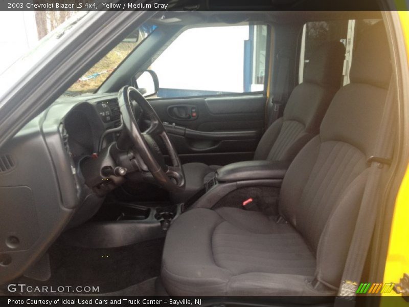 Yellow / Medium Gray 2003 Chevrolet Blazer LS 4x4