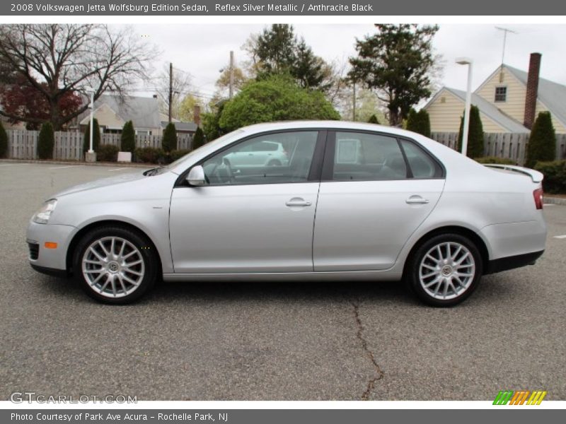 Reflex Silver Metallic / Anthracite Black 2008 Volkswagen Jetta Wolfsburg Edition Sedan