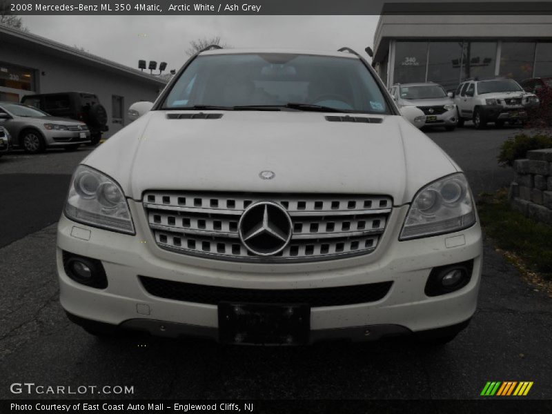 Arctic White / Ash Grey 2008 Mercedes-Benz ML 350 4Matic
