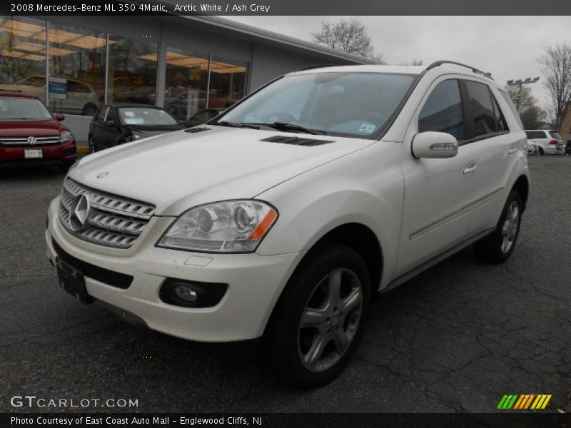 Arctic White / Ash Grey 2008 Mercedes-Benz ML 350 4Matic