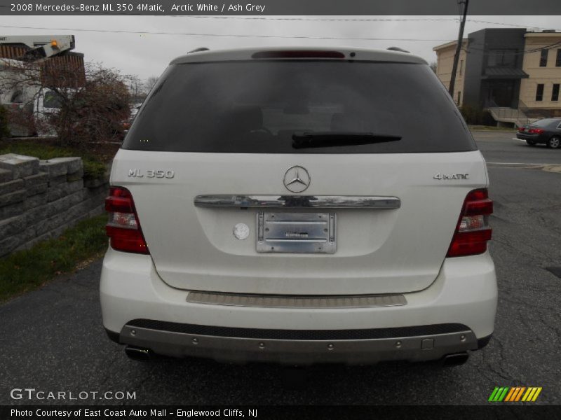 Arctic White / Ash Grey 2008 Mercedes-Benz ML 350 4Matic