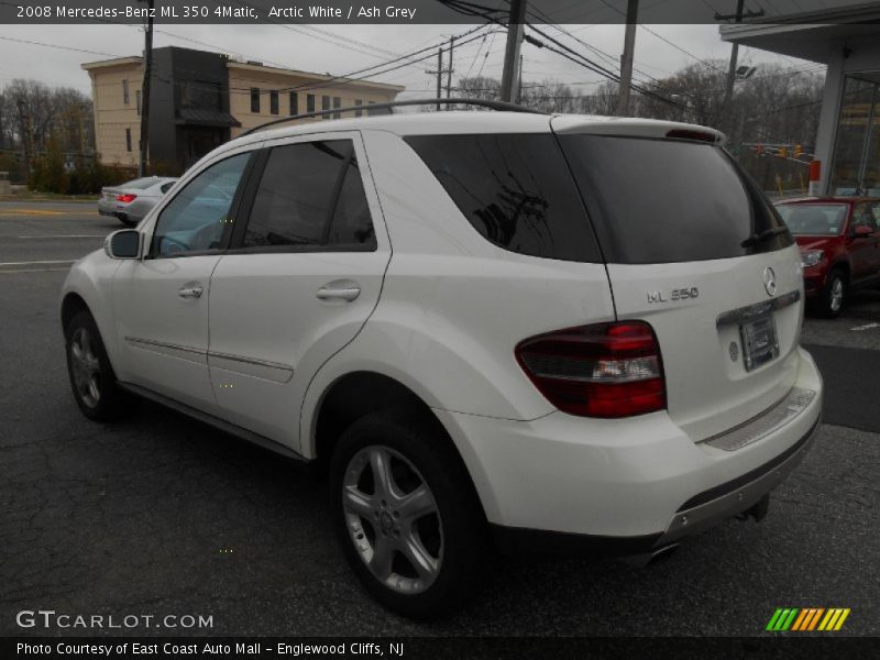 Arctic White / Ash Grey 2008 Mercedes-Benz ML 350 4Matic