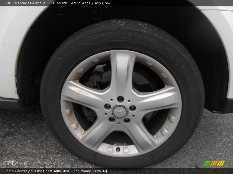 Arctic White / Ash Grey 2008 Mercedes-Benz ML 350 4Matic