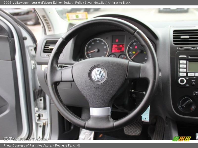 Reflex Silver Metallic / Anthracite Black 2008 Volkswagen Jetta Wolfsburg Edition Sedan