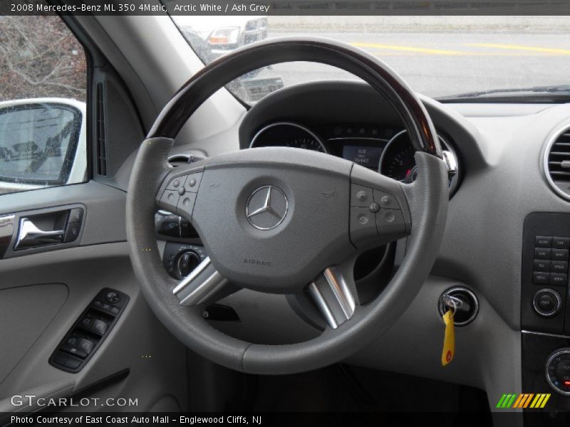 Arctic White / Ash Grey 2008 Mercedes-Benz ML 350 4Matic