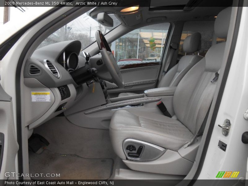 Arctic White / Ash Grey 2008 Mercedes-Benz ML 350 4Matic