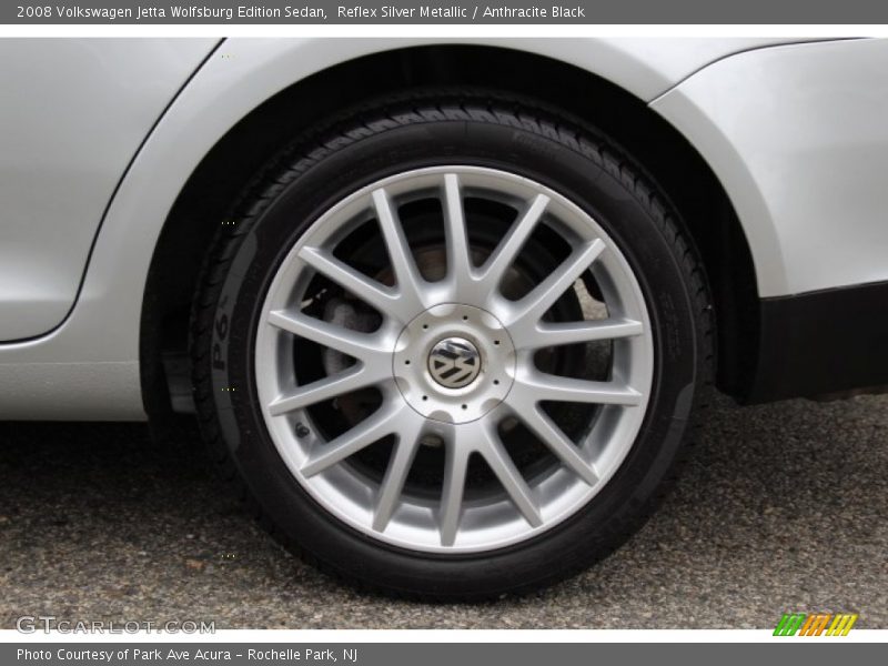 Reflex Silver Metallic / Anthracite Black 2008 Volkswagen Jetta Wolfsburg Edition Sedan