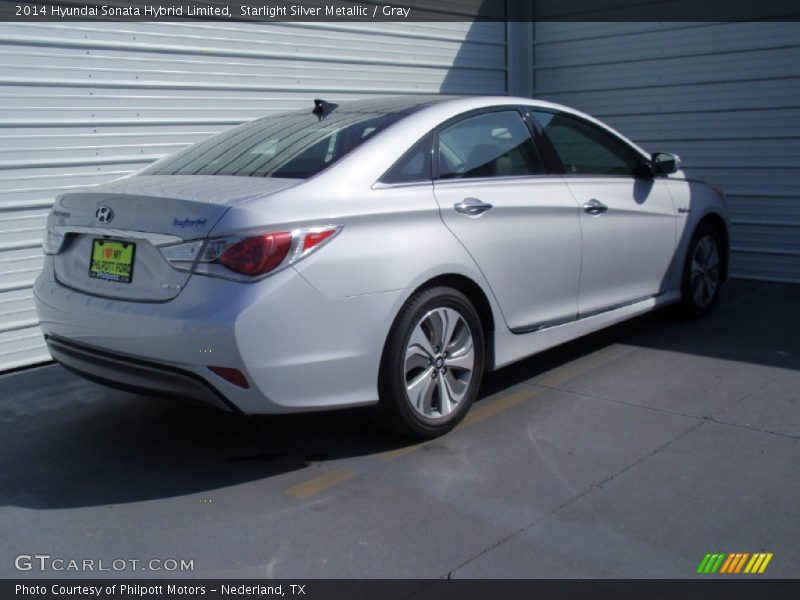 Starlight Silver Metallic / Gray 2014 Hyundai Sonata Hybrid Limited