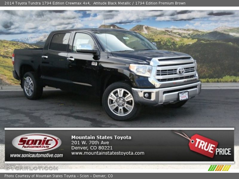 Attitude Black Metallic / 1794 Edition Premium Brown 2014 Toyota Tundra 1794 Edition Crewmax 4x4