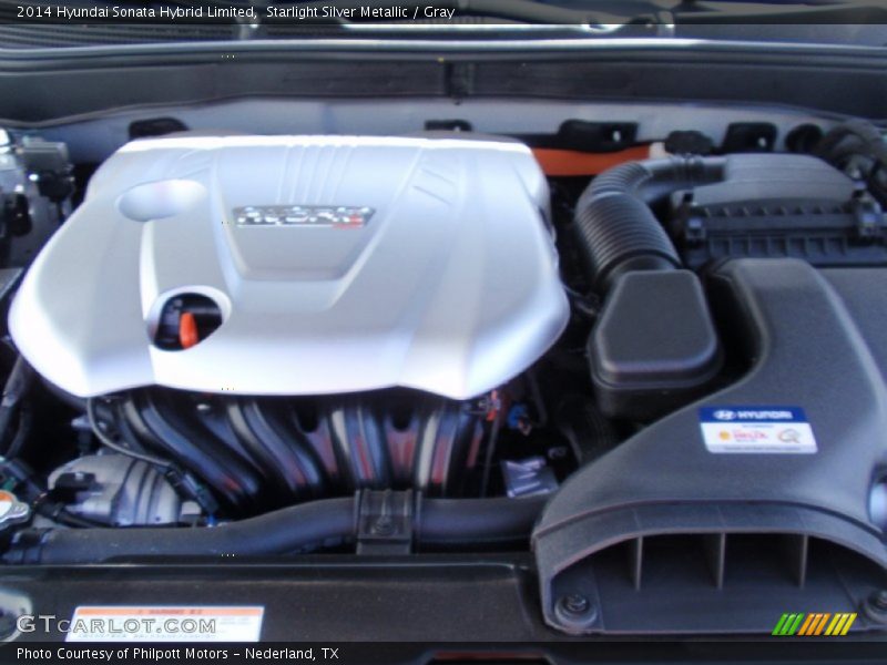  2014 Sonata Hybrid Limited Engine - 2.4 Liter Theta II Atkinson Cycle DOHC 16-Valve D-CVVT 4 Cylinder Gasoline/Electric Hybrid