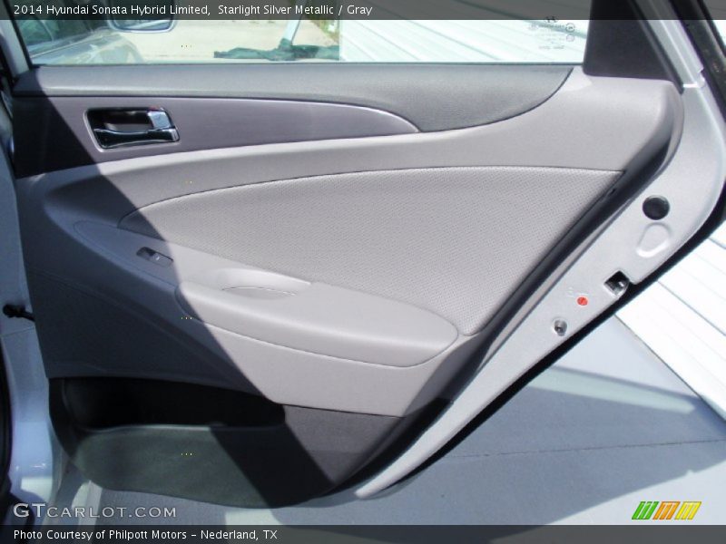 Starlight Silver Metallic / Gray 2014 Hyundai Sonata Hybrid Limited