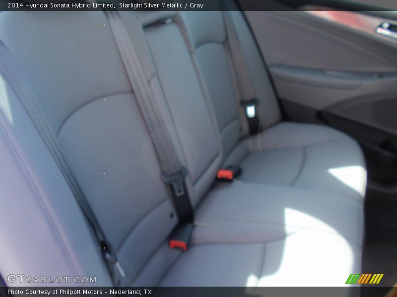 Starlight Silver Metallic / Gray 2014 Hyundai Sonata Hybrid Limited