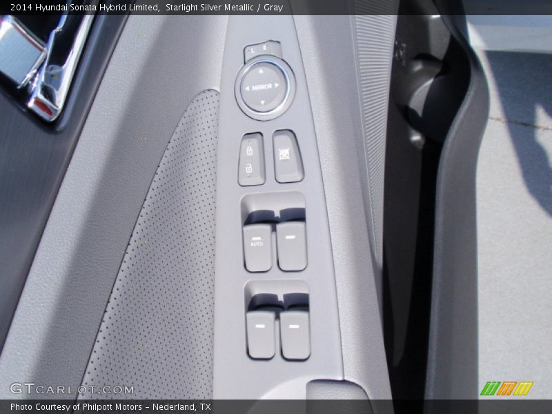 Starlight Silver Metallic / Gray 2014 Hyundai Sonata Hybrid Limited