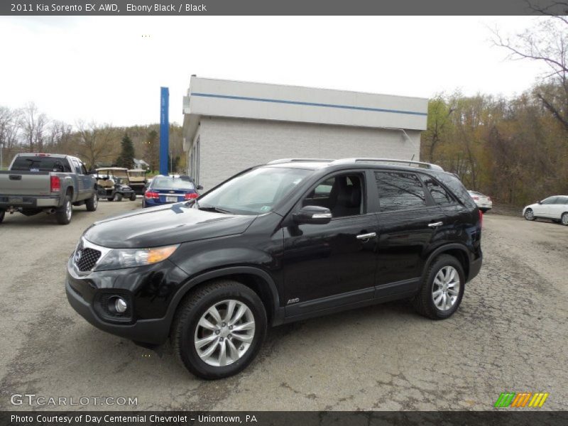 Ebony Black / Black 2011 Kia Sorento EX AWD