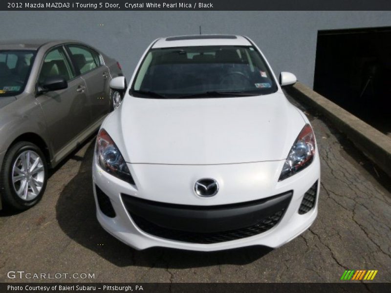 Crystal White Pearl Mica / Black 2012 Mazda MAZDA3 i Touring 5 Door