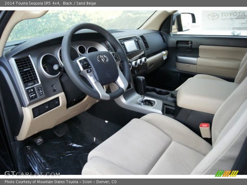 Black / Sand Beige 2014 Toyota Sequoia SR5 4x4