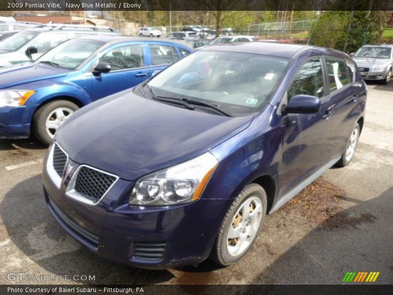 Navy Blue Metallic / Ebony 2009 Pontiac Vibe