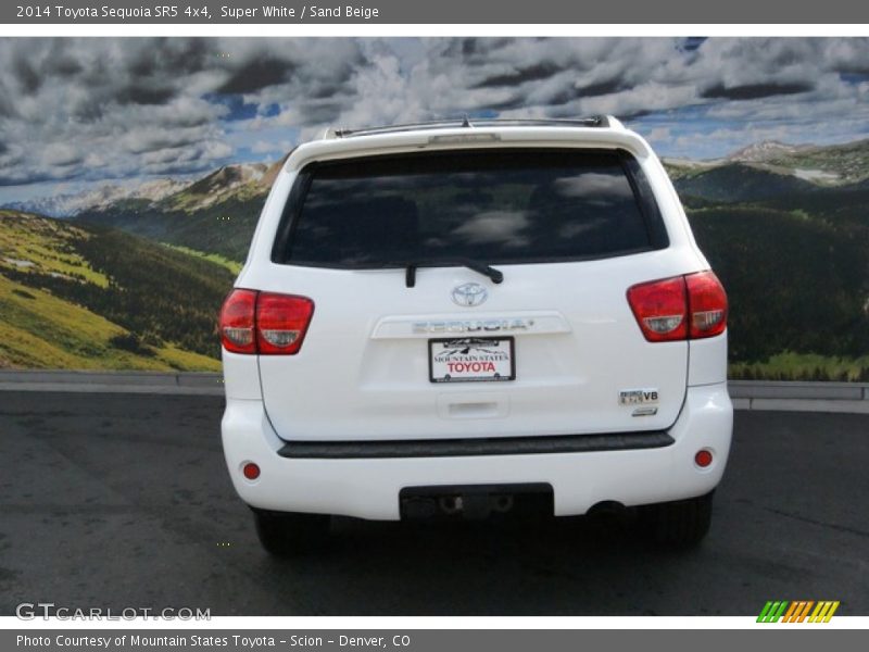 Super White / Sand Beige 2014 Toyota Sequoia SR5 4x4