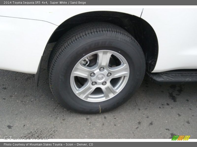 Super White / Sand Beige 2014 Toyota Sequoia SR5 4x4
