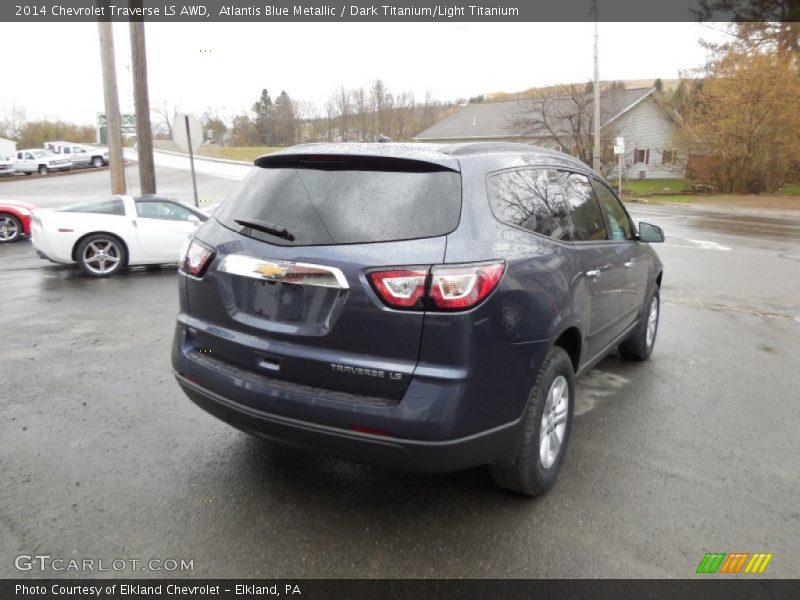 Atlantis Blue Metallic / Dark Titanium/Light Titanium 2014 Chevrolet Traverse LS AWD