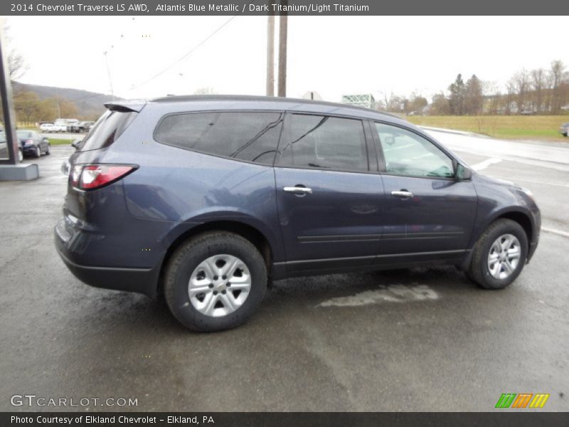 Atlantis Blue Metallic / Dark Titanium/Light Titanium 2014 Chevrolet Traverse LS AWD