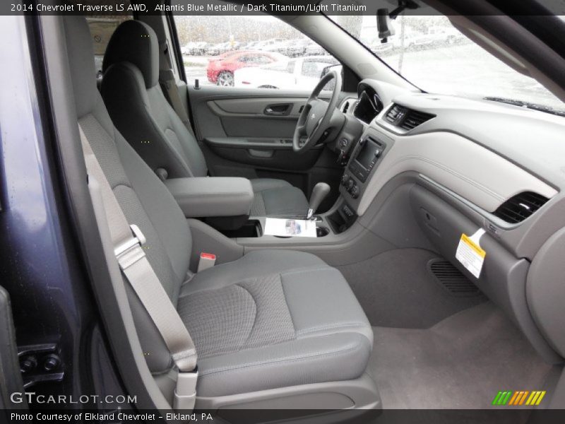 Atlantis Blue Metallic / Dark Titanium/Light Titanium 2014 Chevrolet Traverse LS AWD