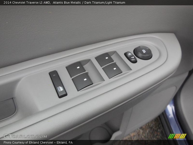Atlantis Blue Metallic / Dark Titanium/Light Titanium 2014 Chevrolet Traverse LS AWD