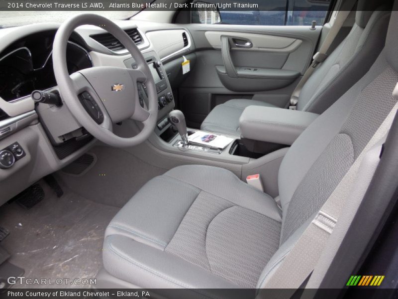 Atlantis Blue Metallic / Dark Titanium/Light Titanium 2014 Chevrolet Traverse LS AWD