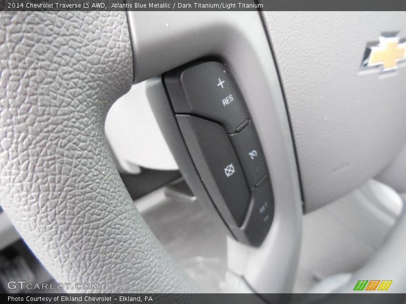 Atlantis Blue Metallic / Dark Titanium/Light Titanium 2014 Chevrolet Traverse LS AWD