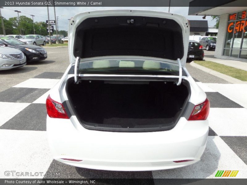 Shimmering White / Camel 2013 Hyundai Sonata GLS