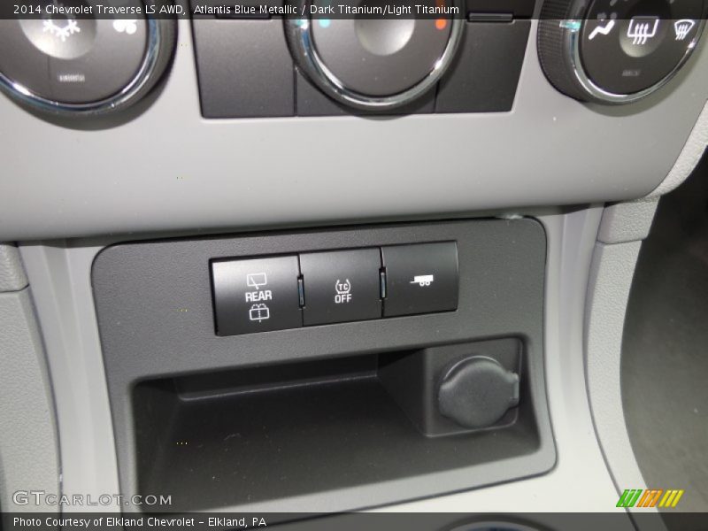 Atlantis Blue Metallic / Dark Titanium/Light Titanium 2014 Chevrolet Traverse LS AWD