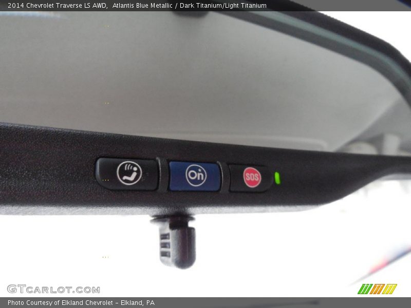 Atlantis Blue Metallic / Dark Titanium/Light Titanium 2014 Chevrolet Traverse LS AWD