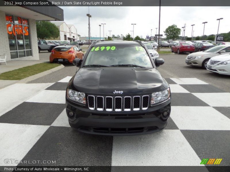 Black / Dark Slate Gray/Light Pebble Beige 2012 Jeep Compass Sport