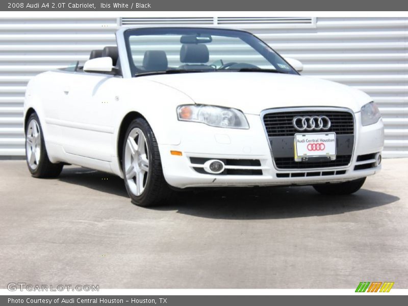 Ibis White / Black 2008 Audi A4 2.0T Cabriolet