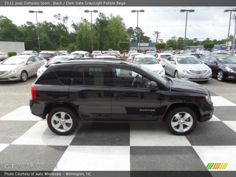 Black / Dark Slate Gray/Light Pebble Beige 2012 Jeep Compass Sport