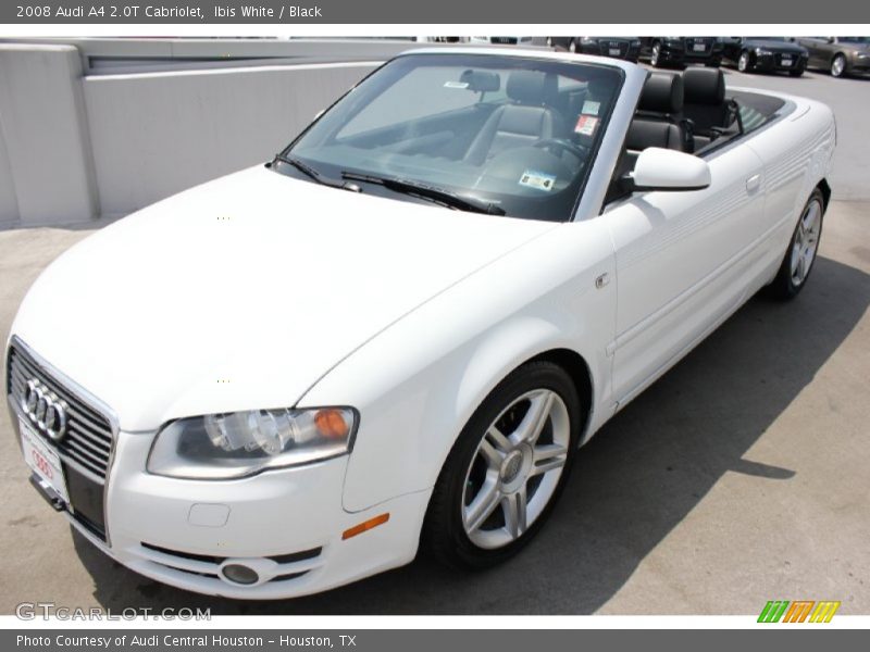 Ibis White / Black 2008 Audi A4 2.0T Cabriolet