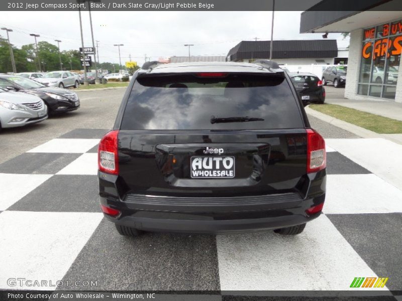 Black / Dark Slate Gray/Light Pebble Beige 2012 Jeep Compass Sport
