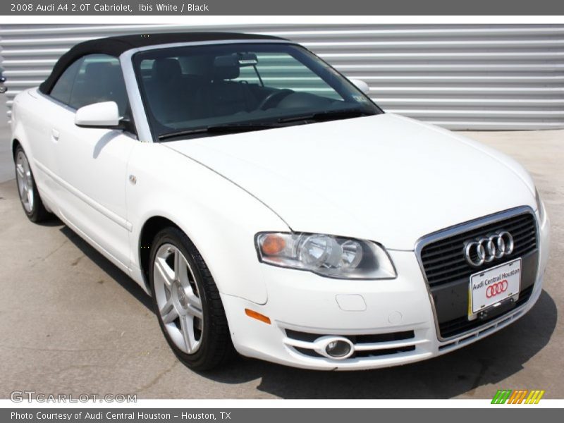 Ibis White / Black 2008 Audi A4 2.0T Cabriolet