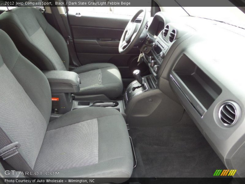 Black / Dark Slate Gray/Light Pebble Beige 2012 Jeep Compass Sport