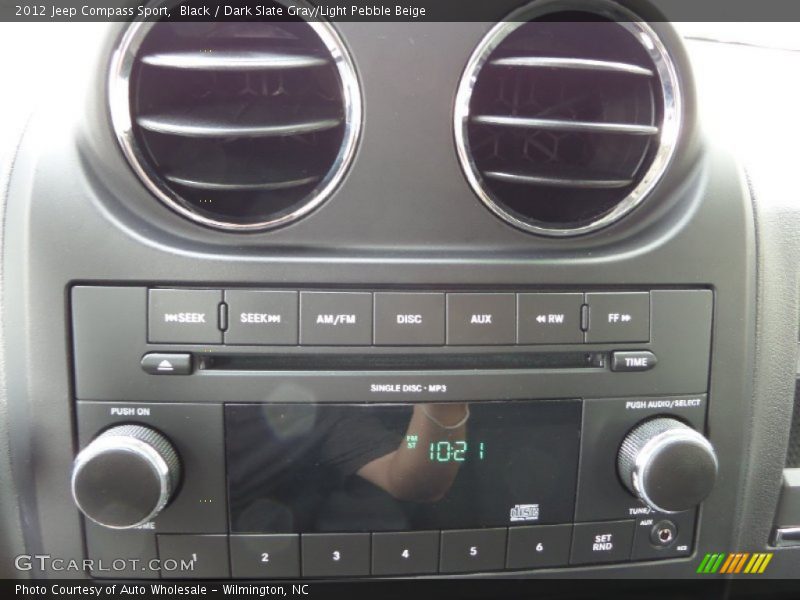 Black / Dark Slate Gray/Light Pebble Beige 2012 Jeep Compass Sport