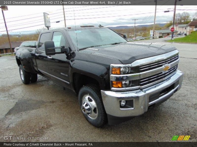 Front 3/4 View of 2015 Silverado 3500HD LTZ Crew Cab Dual Rear Wheel 4x4