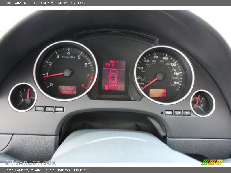 Ibis White / Black 2008 Audi A4 2.0T Cabriolet