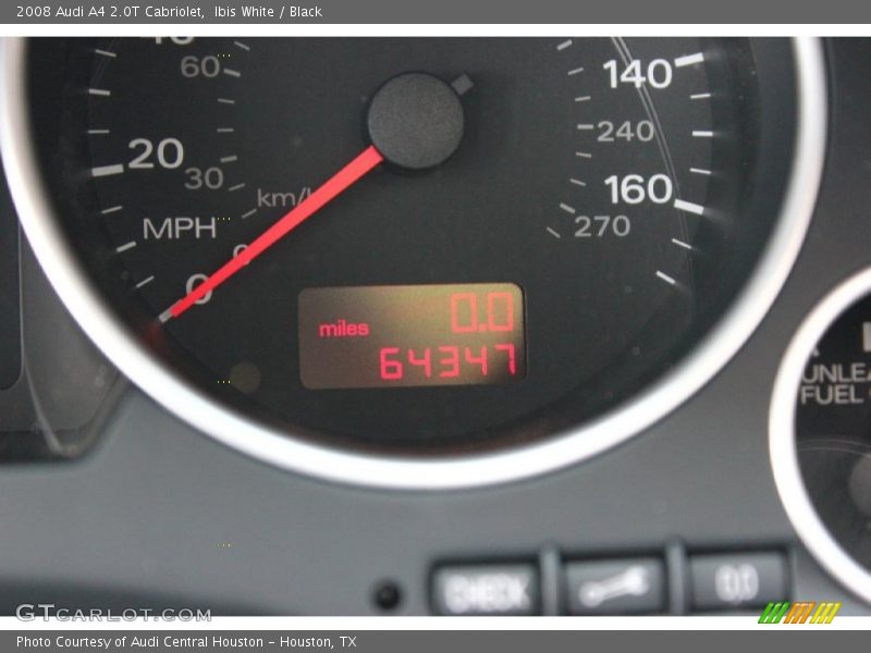 Ibis White / Black 2008 Audi A4 2.0T Cabriolet