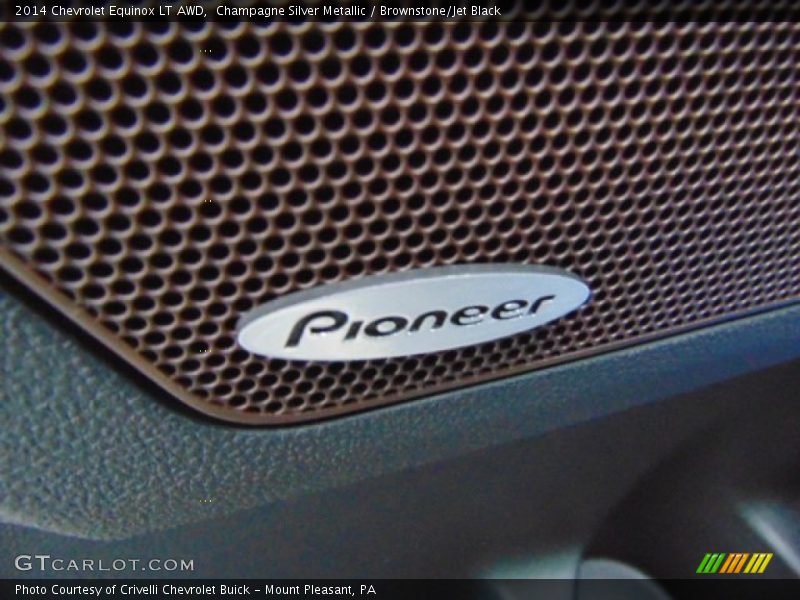 Champagne Silver Metallic / Brownstone/Jet Black 2014 Chevrolet Equinox LT AWD