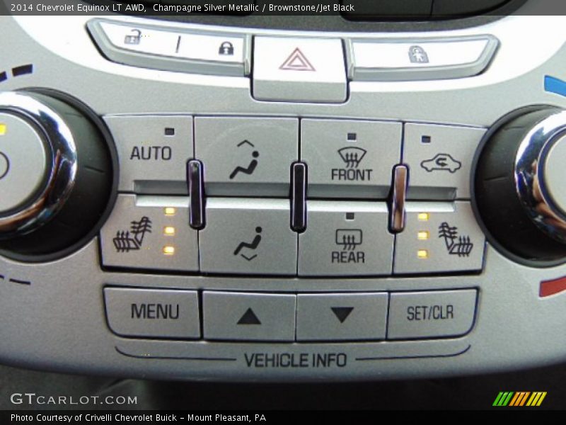 Champagne Silver Metallic / Brownstone/Jet Black 2014 Chevrolet Equinox LT AWD