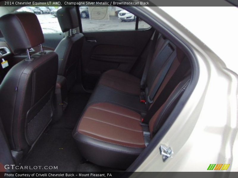 Champagne Silver Metallic / Brownstone/Jet Black 2014 Chevrolet Equinox LT AWD