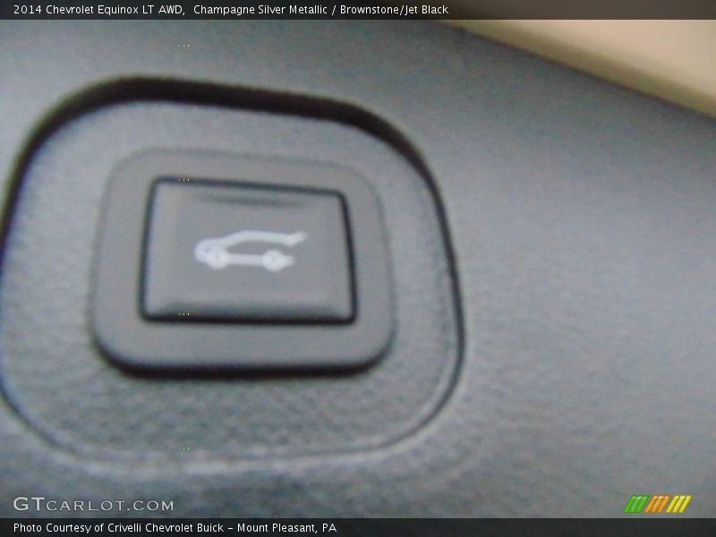 Champagne Silver Metallic / Brownstone/Jet Black 2014 Chevrolet Equinox LT AWD
