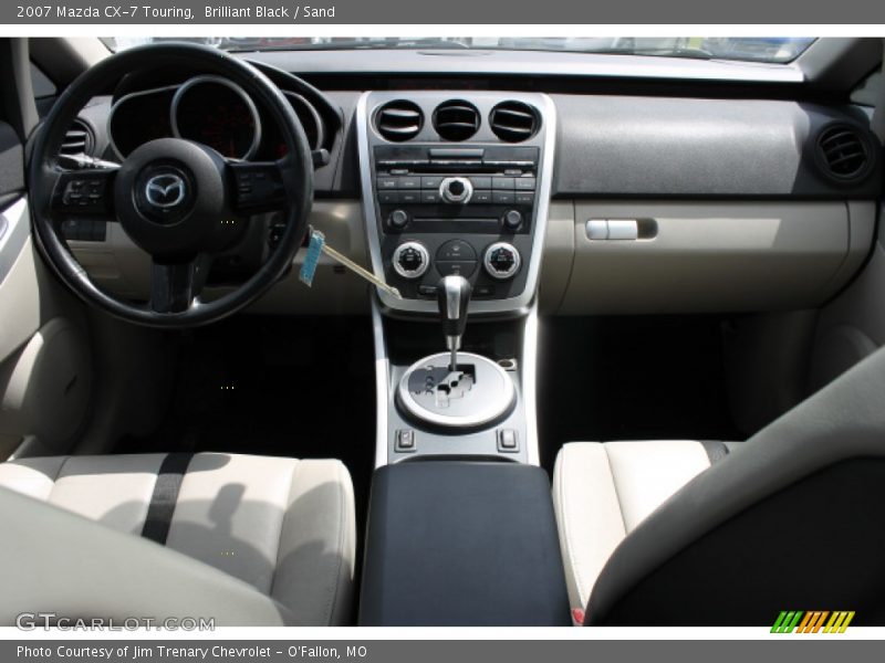 Brilliant Black / Sand 2007 Mazda CX-7 Touring