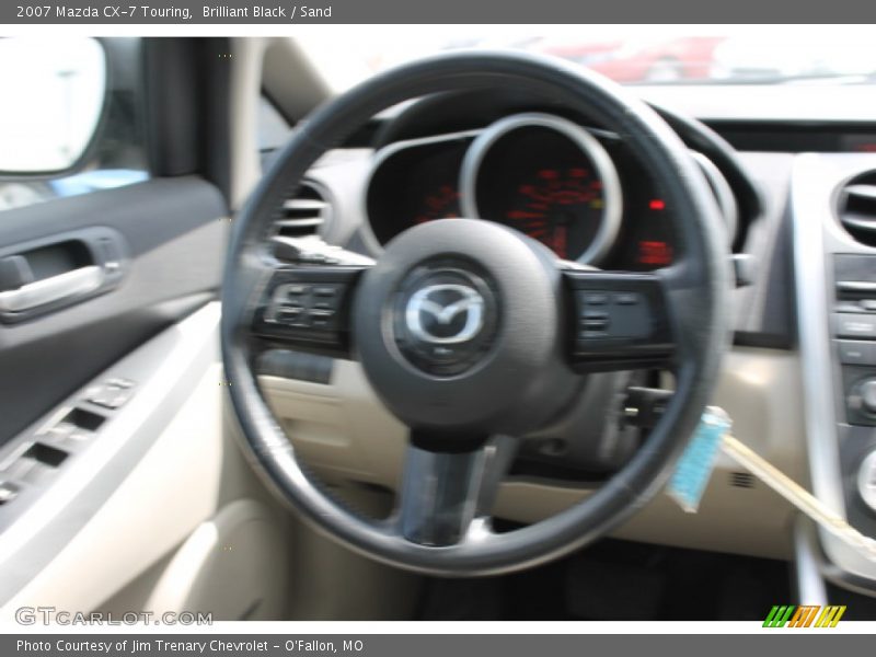 Brilliant Black / Sand 2007 Mazda CX-7 Touring